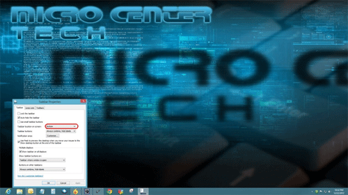 Windows 8 Taskbar, Location